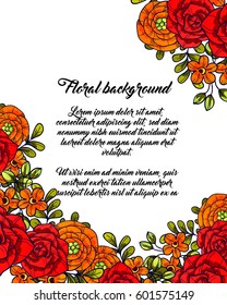 Romantic invitation. Wedding, marriage, bridal, birthday, Valentine's day.
