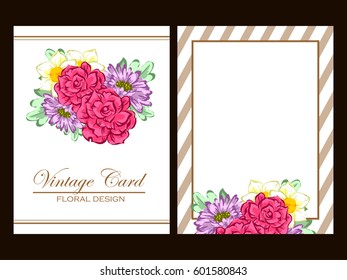 Romantic invitation. Wedding, marriage, bridal, birthday, Valentine's day.