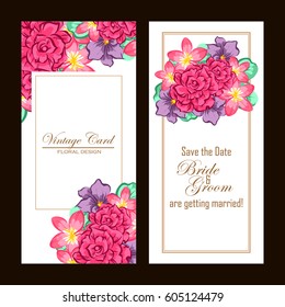 Romantic invitation. Wedding, marriage, bridal, birthday, Valentine's day.