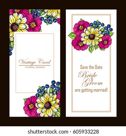 Romantic invitation. Wedding, marriage, bridal, birthday, Valentine's day.