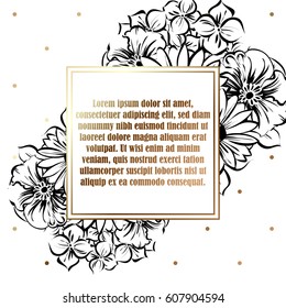 Romantic invitation. Wedding, marriage, bridal, birthday, Valentine's day.