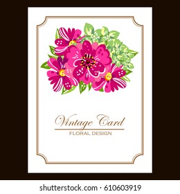 Romantic invitation. Wedding, marriage, bridal, birthday, Valentine's day.