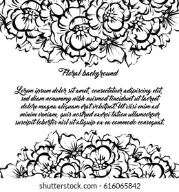 Romantic invitation. Wedding, marriage, bridal, birthday, Valentine's day.