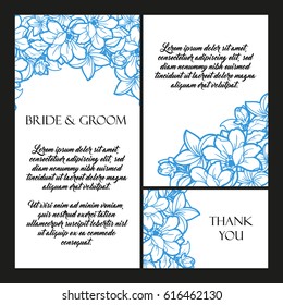 Romantic invitation. Wedding, marriage, bridal, birthday, Valentine's day.