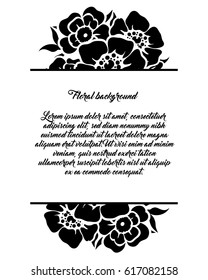 Romantic invitation. Wedding, marriage, bridal, birthday, Valentine's day.