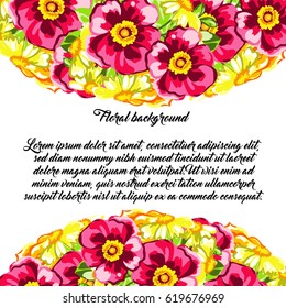 Romantic invitation. Wedding, marriage, bridal, birthday, Valentine's day.