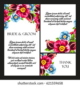 Romantic invitation. Wedding, marriage, bridal, birthday, Valentine's day.