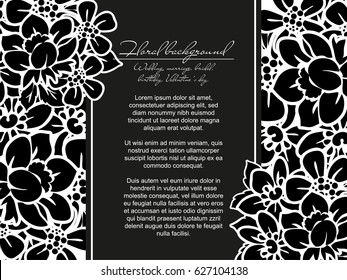 Romantic invitation. Wedding, marriage, bridal, birthday, Valentine's day.