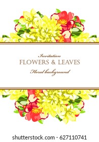 Romantic invitation. Wedding, marriage, bridal, birthday, Valentine's day.