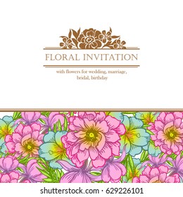 Romantic invitation. Wedding, marriage, bridal, birthday, Valentine's day. Romantic invitation. Wedding, marriage, bridal, birthday, Valentine's day.
