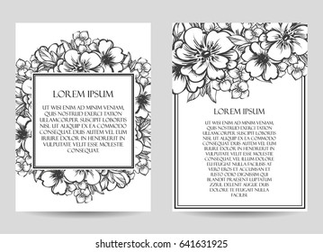 Romantic invitation. Wedding, marriage, bridal, birthday, Valentine's day.