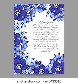 Romantic invitation. Wedding, marriage, bridal, birthday, Valentine's day.