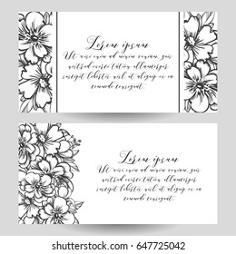 Romantic invitation. Wedding, marriage, bridal, birthday, Valentine's day.