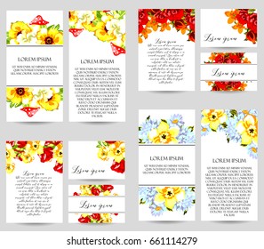Romantic invitation. Wedding, marriage, bridal, birthday, Valentine's day.