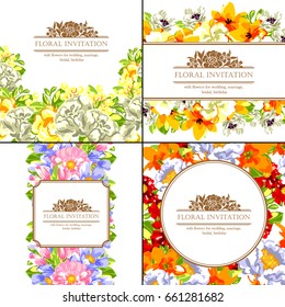 Romantic invitation. Wedding, marriage, bridal, birthday, Valentine's day.