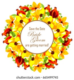 Romantic invitation. Wedding, marriage, bridal, birthday, Valentine's day.