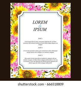 Romantic invitation. Wedding, marriage, bridal, birthday, Valentine's day.