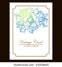 Romantic invitation. Wedding, marriage, bridal, birthday, Valentine's day.