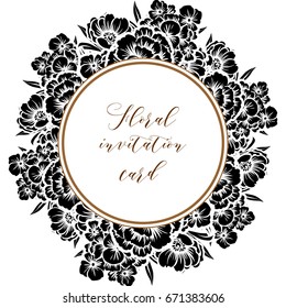 Romantic invitation. Wedding, marriage, bridal, birthday, Valentine's day.