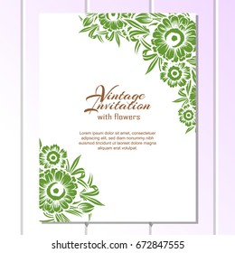 Romantic invitation. Wedding, marriage, bridal, birthday, Valentine's day.