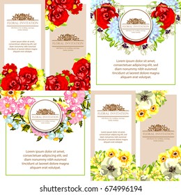 Romantic invitation. Wedding, marriage, bridal, birthday, Valentine's day.