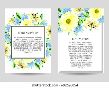 Romantic invitation. Wedding, marriage, bridal, birthday, Valentine's day.