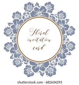 Romantic invitation. Wedding, marriage, bridal, birthday, Valentine's day.