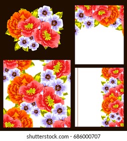 Romantic invitation. Wedding, marriage, bridal, birthday, Valentine's day.