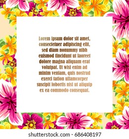 Romantic invitation. Wedding, marriage, bridal, birthday, Valentine's day.