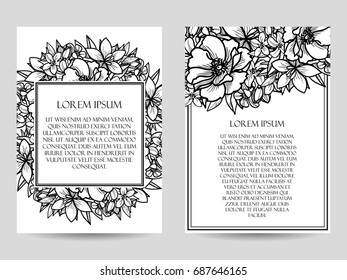 Romantic invitation. Wedding, marriage, bridal, birthday, Valentine's day.