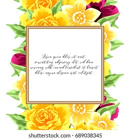 Romantic invitation. Wedding, marriage, bridal, birthday, Valentine's day.