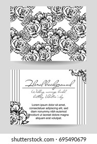 Romantic invitation. Wedding, marriage, bridal, birthday, Valentine's day.