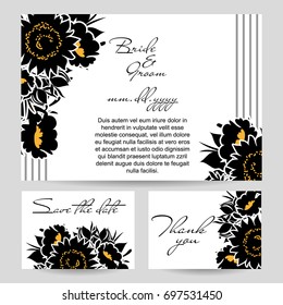 Romantic invitation. Wedding, marriage, bridal, birthday, Valentine's day.