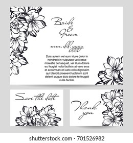 Romantic invitation. Wedding, marriage, bridal, birthday, Valentine's day.