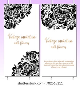 Romantic invitation. Wedding, marriage, bridal, birthday, Valentine's day.