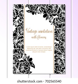Romantic invitation. Wedding, marriage, bridal, birthday, Valentine's day.