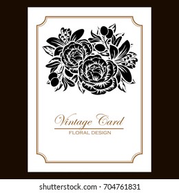 Romantic invitation. Wedding, marriage, bridal, birthday, Valentine's day.
