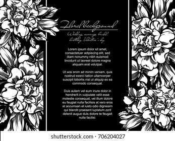 Romantic invitation. Wedding, marriage, bridal, birthday, Valentine's day.