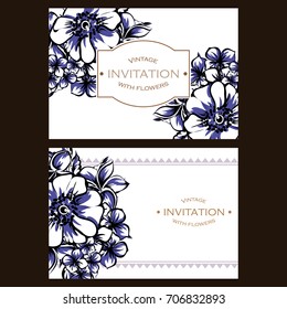 Romantic invitation. Wedding, marriage, bridal, birthday, Valentine's day.