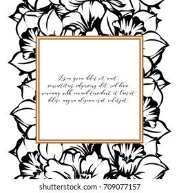 Romantic invitation. Wedding, marriage, bridal, birthday, Valentine's day.