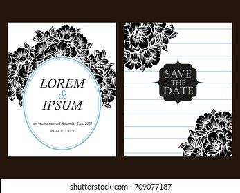 Romantic invitation. Wedding, marriage, bridal, birthday, Valentine's day.