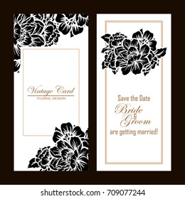 Romantic invitation. Wedding, marriage, bridal, birthday, Valentine's day.