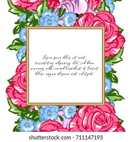 Romantic invitation. Wedding, marriage, bridal, birthday, Valentine's day. Romantic invitation. Wedding, marriage, bridal, birthday, Valentine's day.