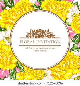 Romantic invitation. Wedding, marriage, bridal, birthday, Valentine's day.