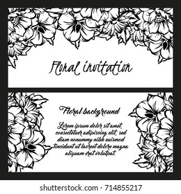 Romantic invitation. Wedding, marriage, bridal, birthday, Valentine's day.