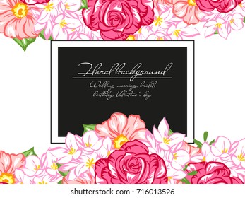 Romantic invitation. Wedding, marriage, bridal, birthday, Valentine's day. Romantic invitation. Wedding, marriage, bridal, birthday, Valentine's day.
