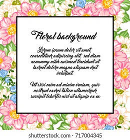 Romantic invitation. Wedding, marriage, bridal, birthday, Valentine's day.