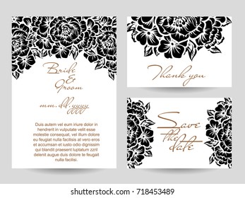 Romantic invitation. Wedding, marriage, bridal, birthday, Valentine's day. Romantic invitation. Wedding, marriage, bridal, birthday, Valentine's day.