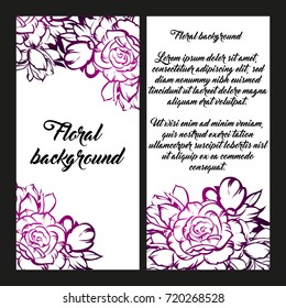Romantic invitation. Wedding, marriage, bridal, birthday, Valentine's day.