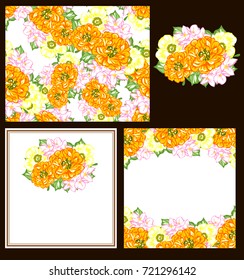 Romantic invitation. Wedding, marriage, bridal, birthday, Valentine's day.